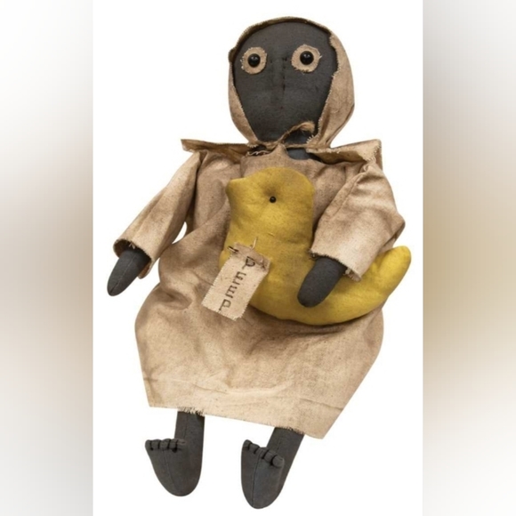 Primitive Country Rustic Decorative "Peep And Her Chick"  Decorative Doll - Picture 1 of 1